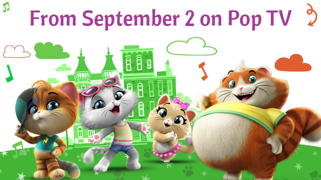 44 Cats premiere on United Kingdom on Pop TV from September 2