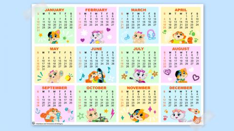44 Cats 2021 calendar | DIY | 44 Cats