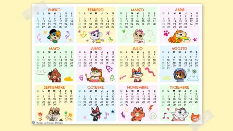 Calendario 2020 de 44 Gatos | Hazlo tú mismo | 44 Gatos