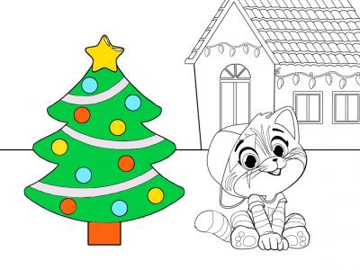 44 Gatos para as crianças colorirem - GBcolouring